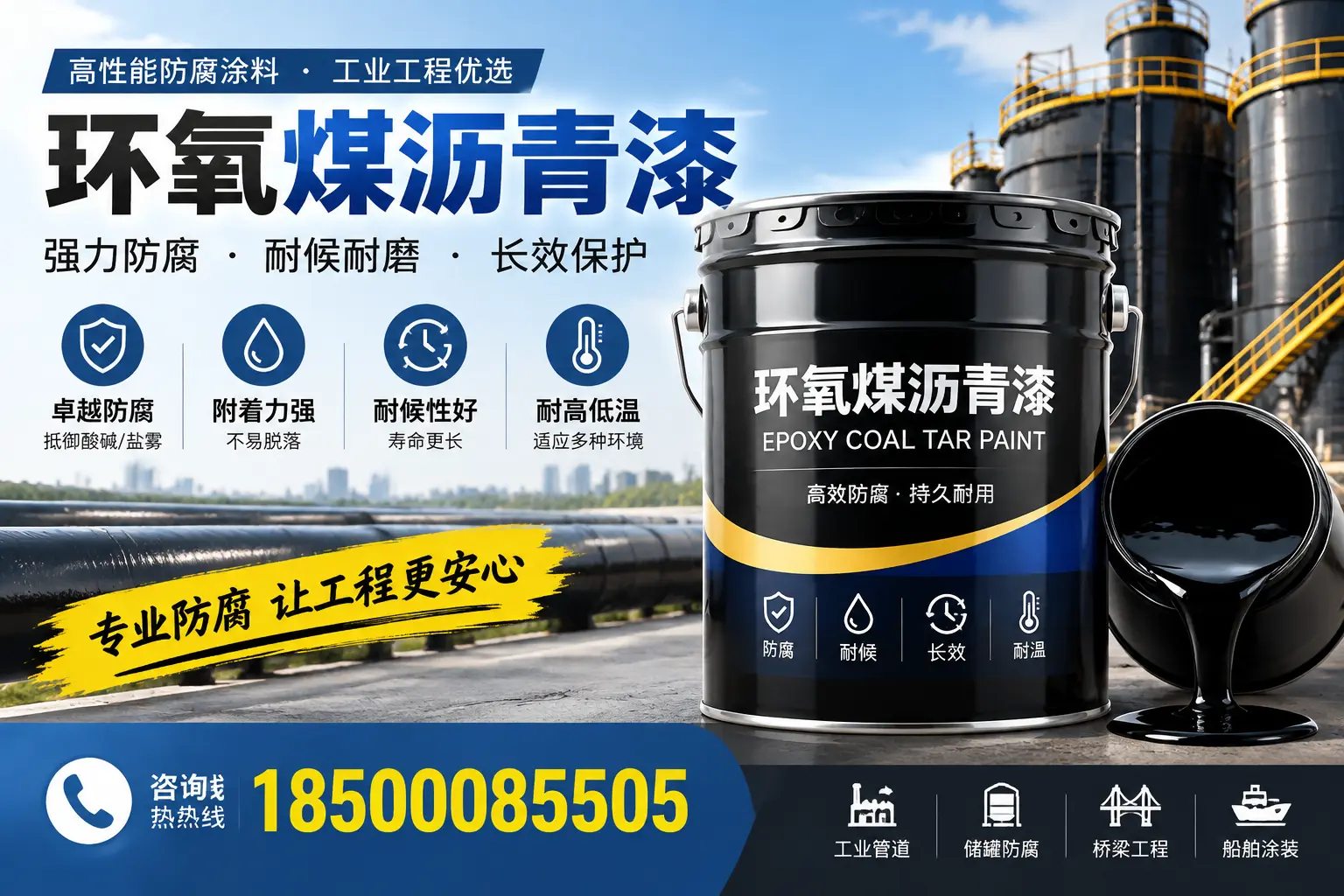环氧煤沥青漆的施工方法与注意事项，确保在白山顺利完成